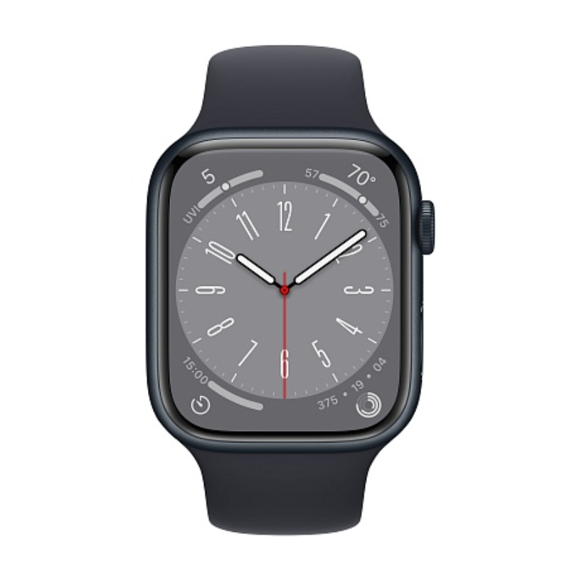 שעון חכם Apple Watch Series 8 45mm Aluminum Case Sport Band GPS אפל