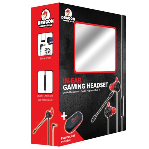 אוזניות גיימינג DRAGON In Ear Gaming Headphones