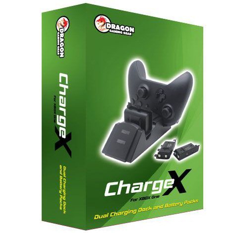Dragon GamingGear xBox One Dual Pack עמדת טעינה+זוג סוללות