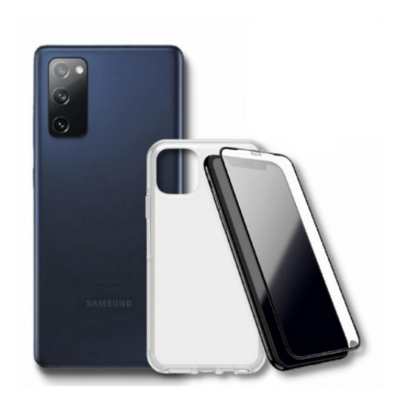 חבילת SAMSUNG GALAXY S20 FE 5G 128GB שנה אחריות+מגן מסך PUREGEAR+מגן קשיח+מטען קיר