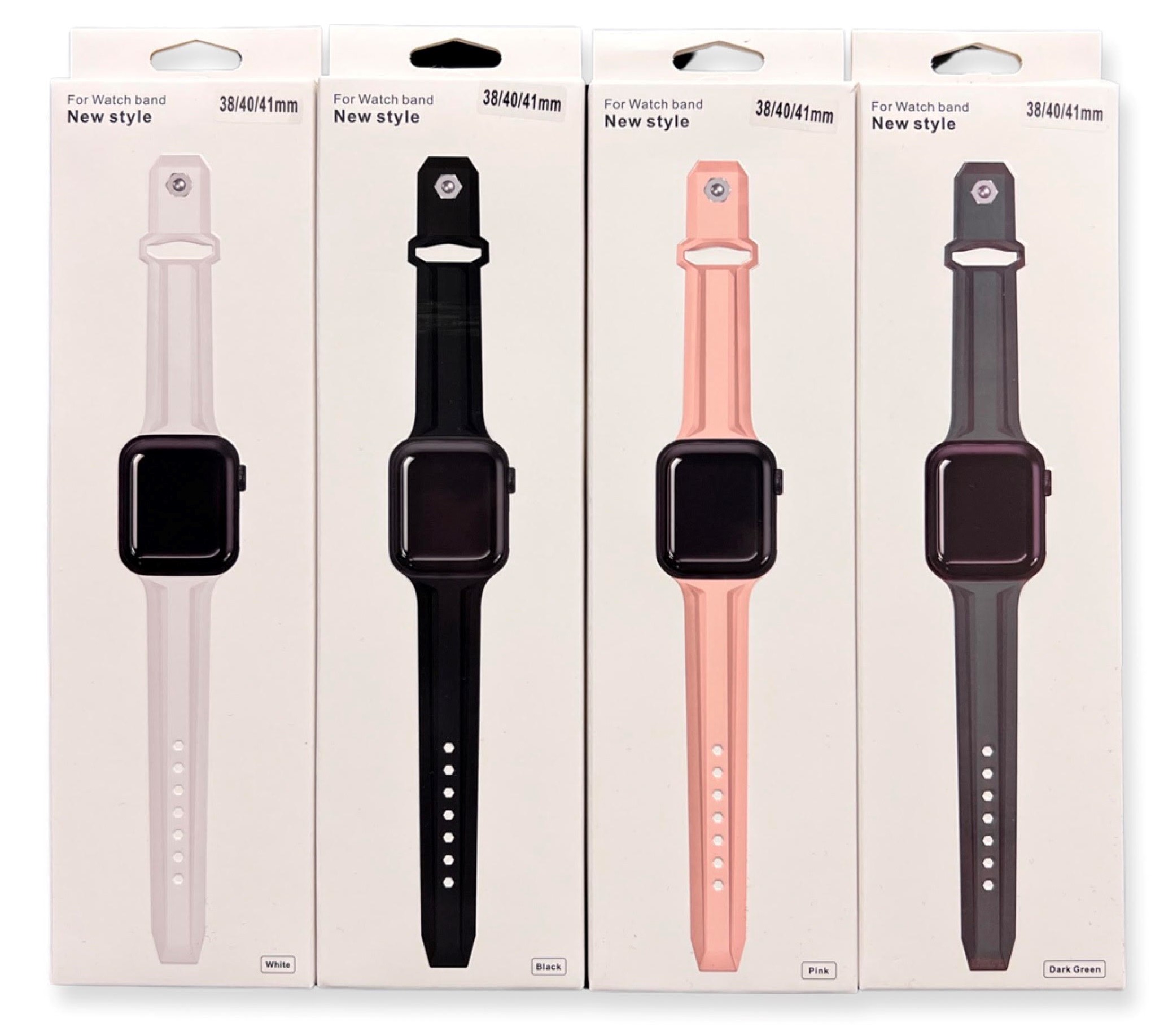 רצועת סיליקון לשעון APPLE WATCH במגוון צבעים