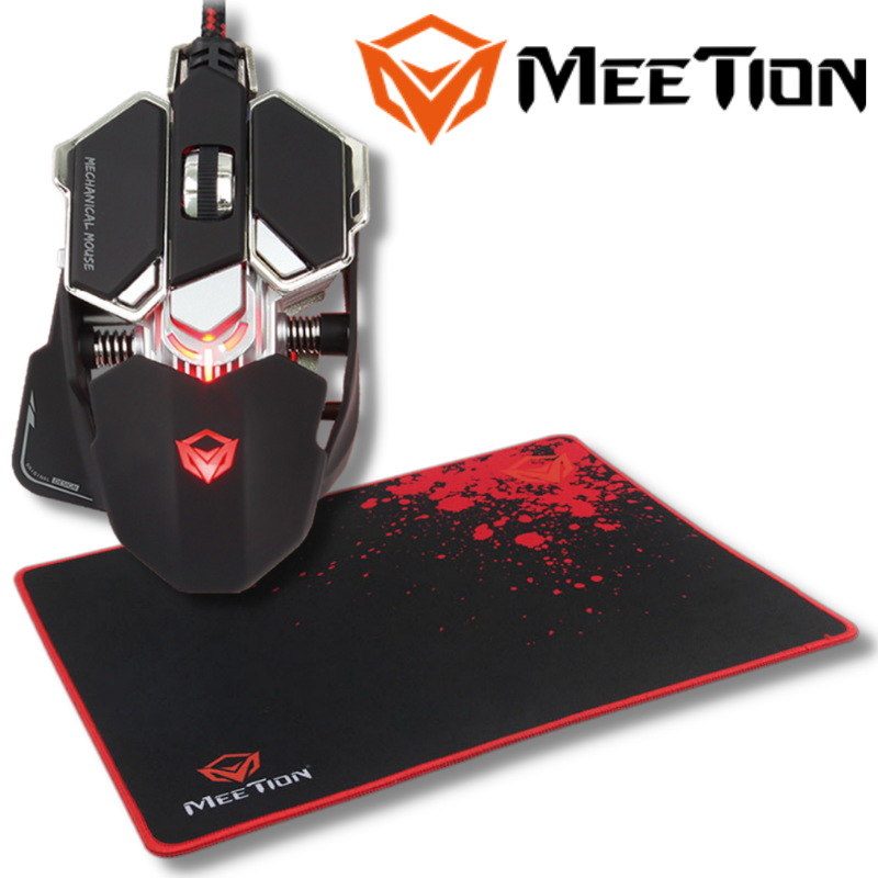 סט עכבר MEETION M990 ו GAMING PAD משטח לעכבר