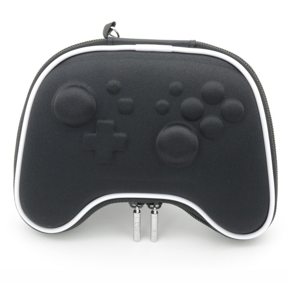 תיק יוקרתי קשיח לשלט Nintendo Switch Pro Controller שחור