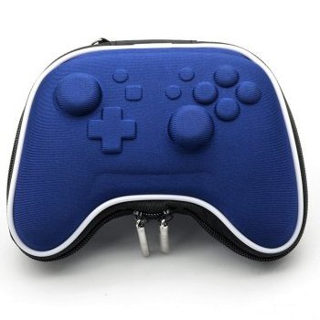תיק יוקרתי קשיח לשלט Nintendo Switch Pro Controller כחול
