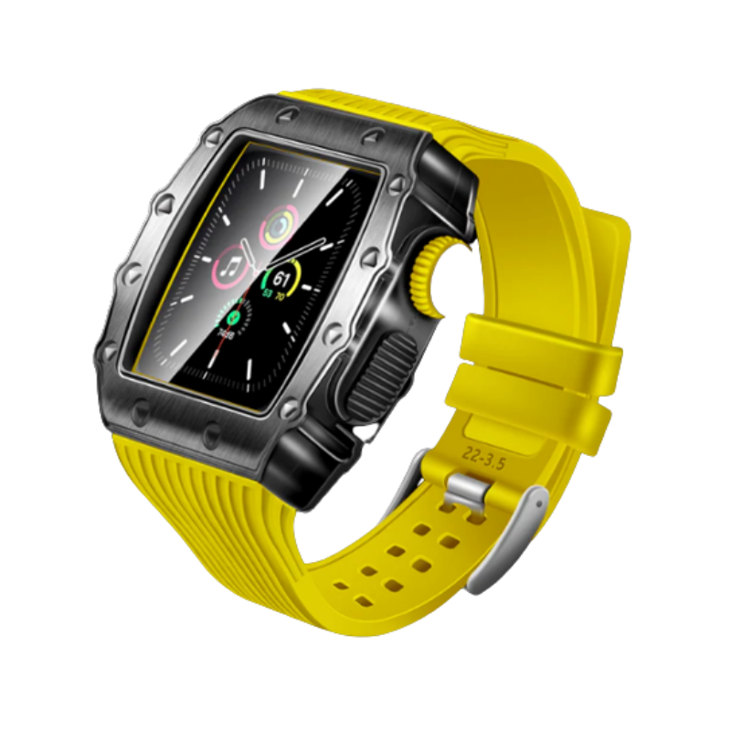 רצועה לאפל ווטש Apple Watch Case 45/44mm HUALIMEI צהוב