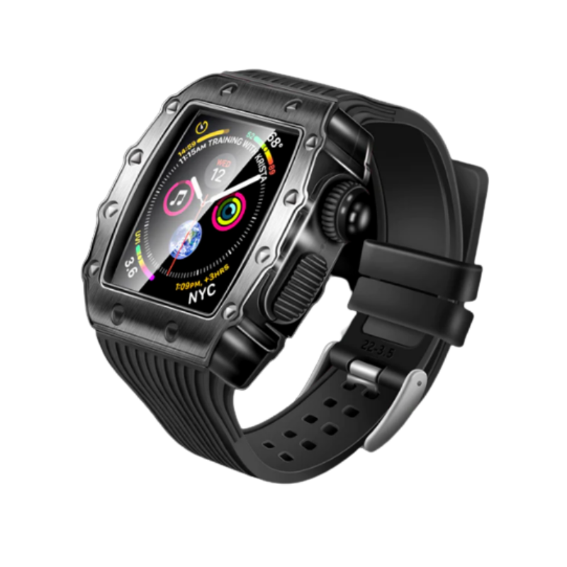 רצועה לאפל ווטש Apple Watch Case 45/44mm HUALIMEI שחור