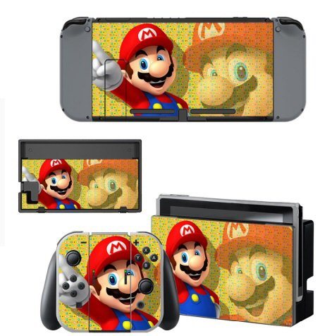 סט מדבקות Mario ל Nintendo Switch