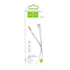 כבל  AUX 3.5MM ל TYPE-C HOCO UPA19 מ 3.5 מ"מ לטייפ סי 1 מטר