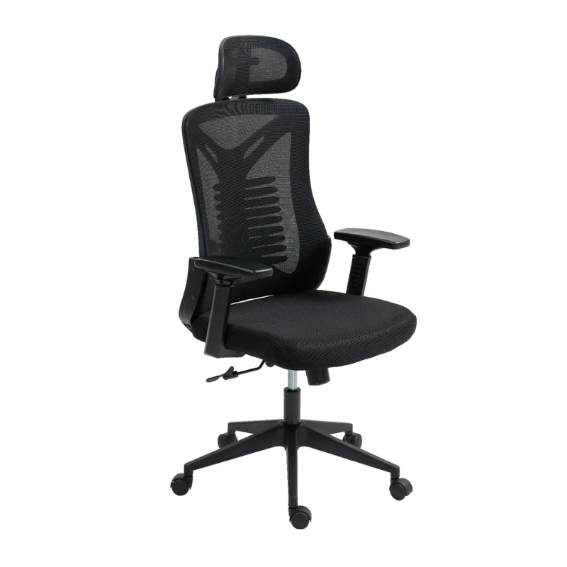כיסא משרד ארגונומי שחור  SMART TECH R70