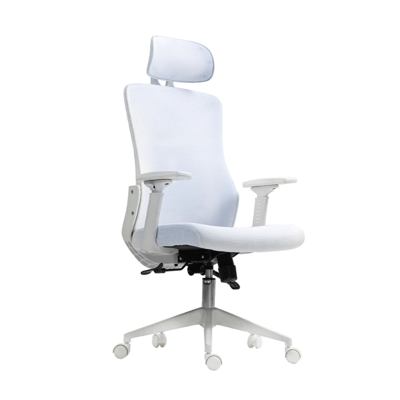 כיסא משרד ארגונומי לבן SMART TECH R70
