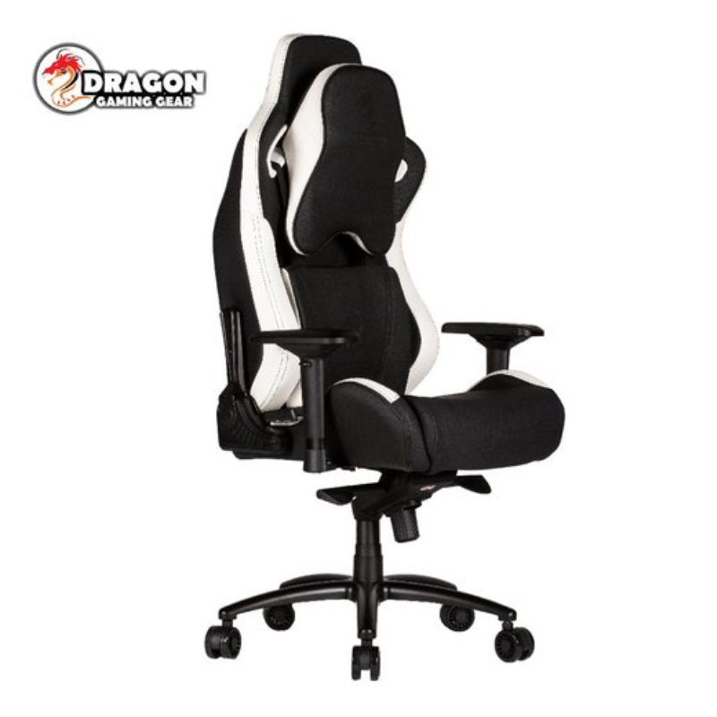 מושב גיימרים Dragon GT DLX Chair שחור/לבן