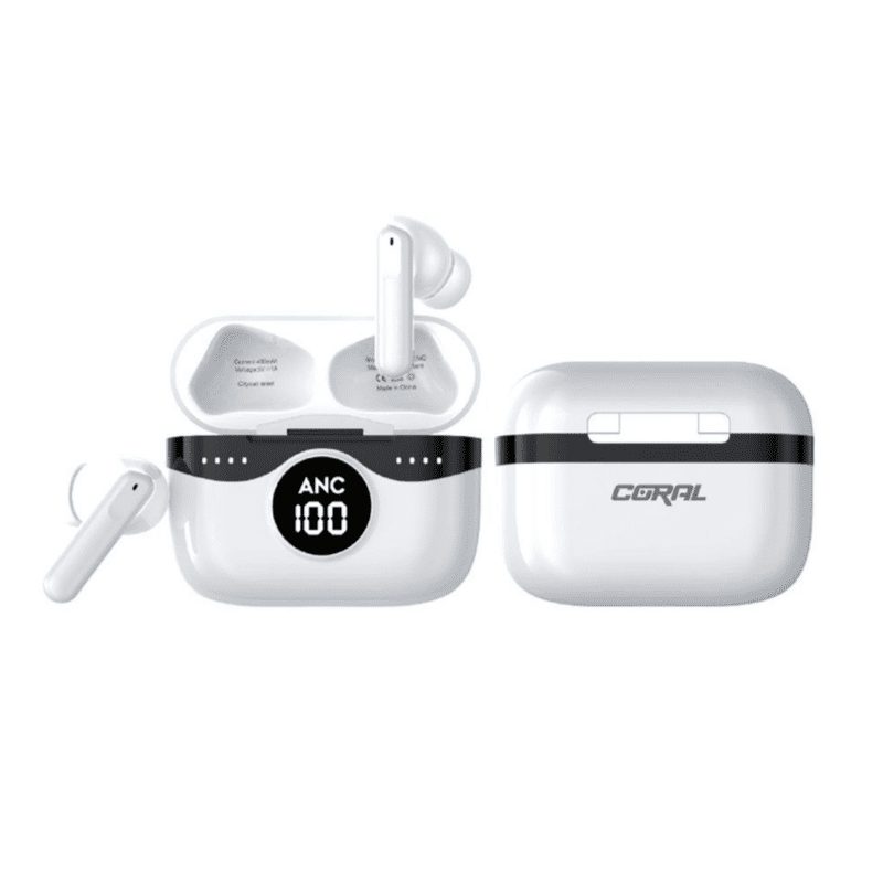 אוזניות Coral Flare ANC True Wireless סינון רעשים אקטיבי