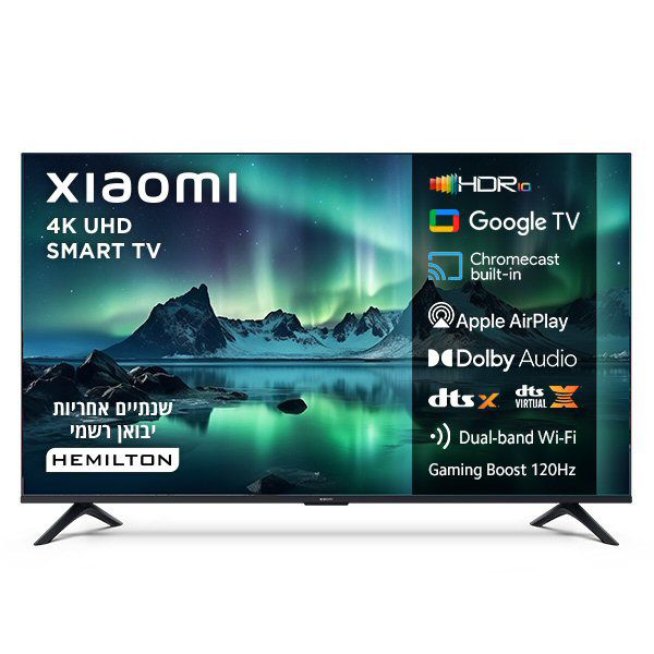 טלוויזיה "50 4K שיאומי דגם Xiaomi TV A 50" (2026)