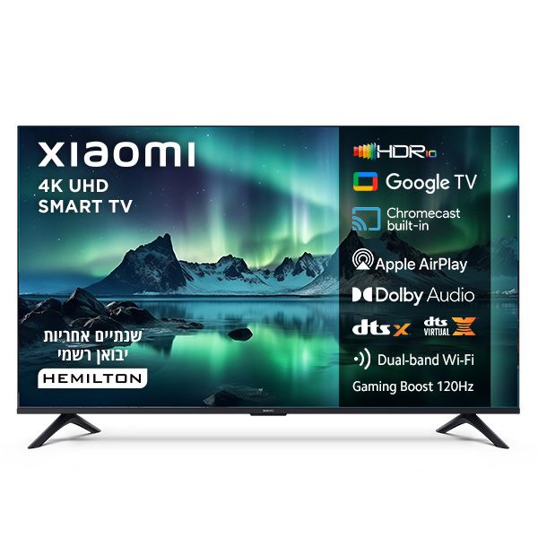 טלוויזיה "55 4K שיאומי דגם Xiaomi TV A 55" (2026)