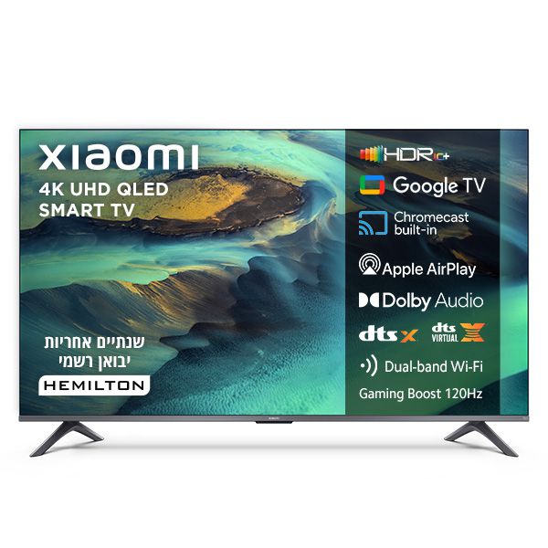 טלוויזיה "43 QLED 4K שיאומי דגם Xiaomi TV A Pro 43" (2026)