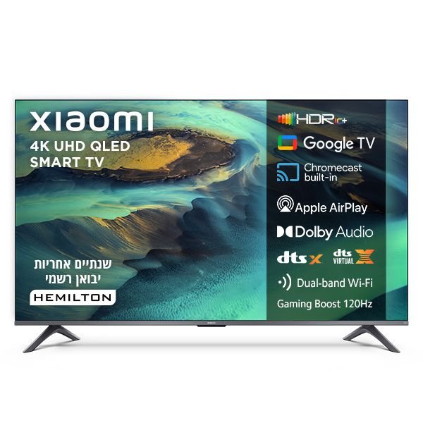טלוויזיה "55 QLED 4K שיאומי דגם Xiaomi TV A Pro 55" (2026)