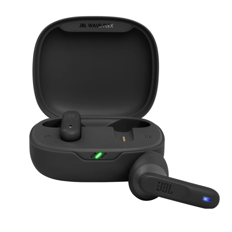 אוזניות אלחוטיות JBL Wave Flex TW עם דרייברים 12 מ"מ, בס עמוק ו-32 שעות חיי סוללה