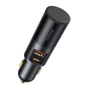 מטען רכב מהיר Baseus Share Together 120W עם יציאות USB ו-Type-C ופתח הרחבה למצת
