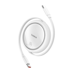 כבל טעינה מתכוונן Baseus Free2Draw Mini 100W Type-C ל-Type-C באורך 1 מטר – מהיר וקומפקטי