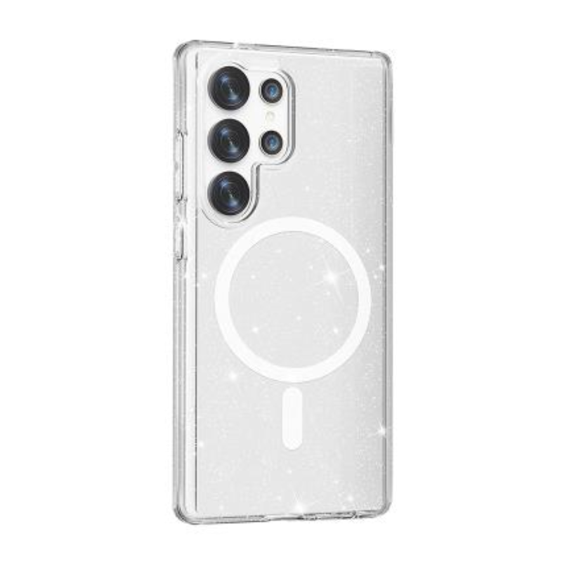 מגן DualTek Slim עם מגנט ל-Galaxy S25 Ultra – עיצוב Glitter נוצץ להגנה מלאה