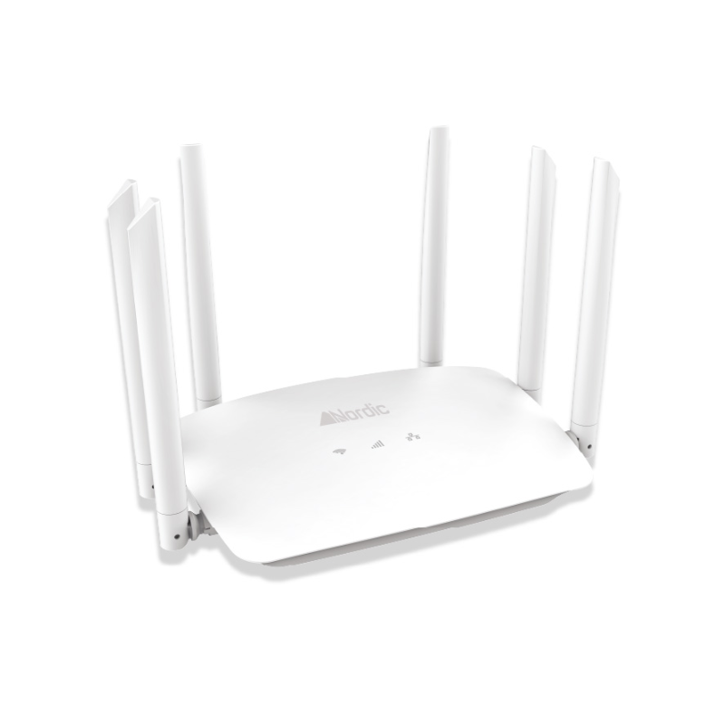 ראוטר אלחוטי Blaze 6T 4G Nordic עם 6 אנטנות, תמיכה בסים 4G וסוללה פנימית 3000mAh