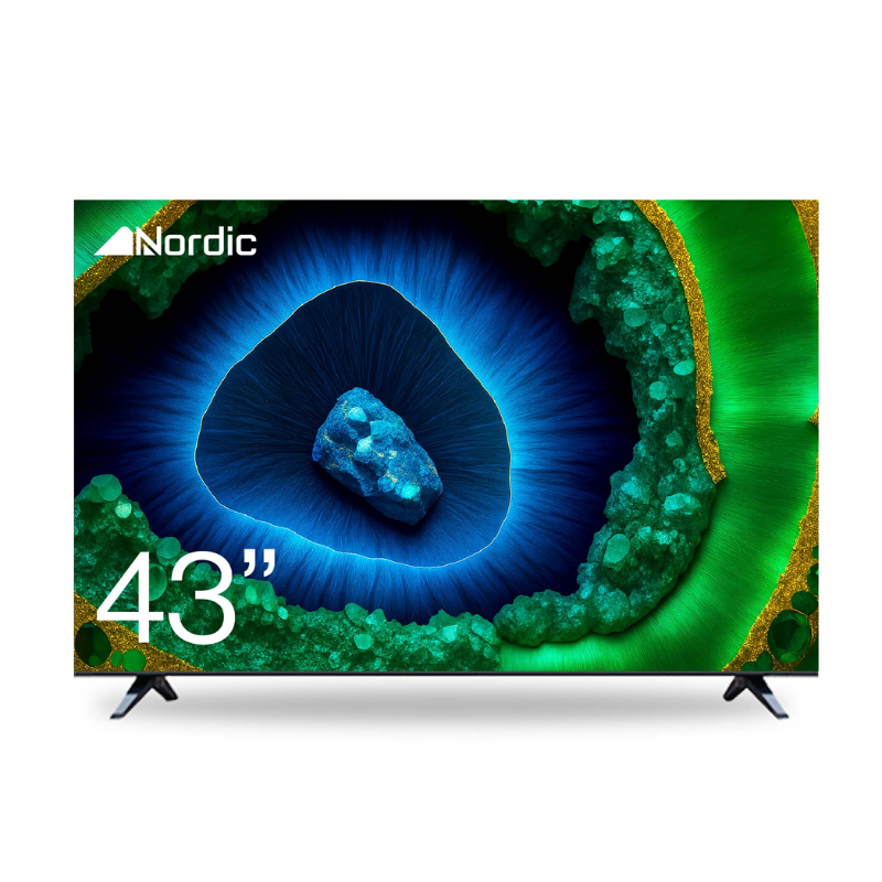 טלוויזיה חכמה Nordic ZT430TV 43 אינץ’ – FHD 1080P, Android 14, Dolby Atmos, Bluetooth, HDMI/USB/RJ45/AV