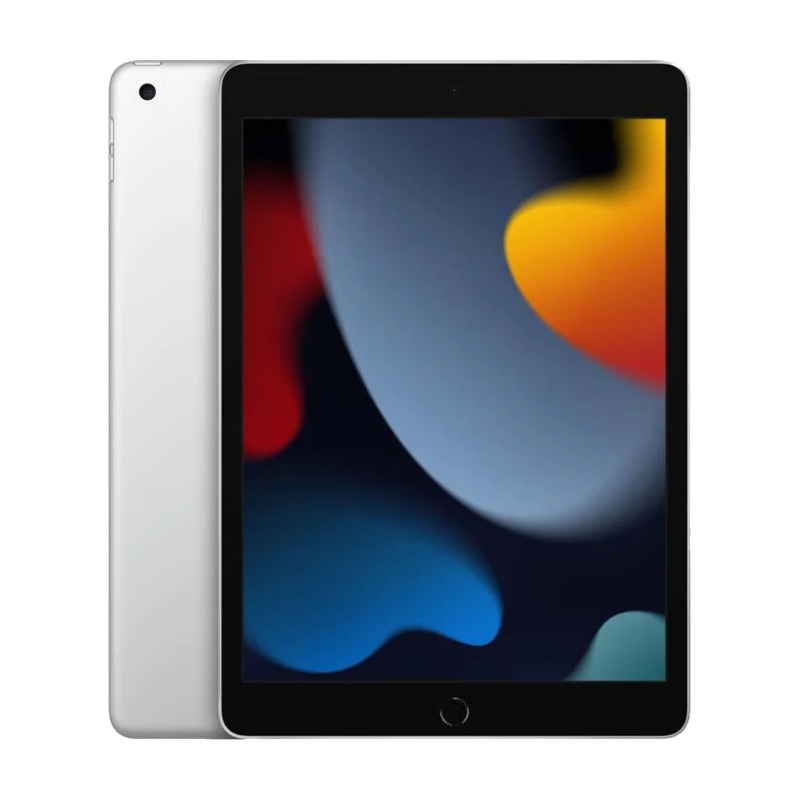 טאבלט Apple iPad 10.2 2021 64GB Wi-Fi במבט חזיתי המציג את מערכת ההפעלה iPadOS