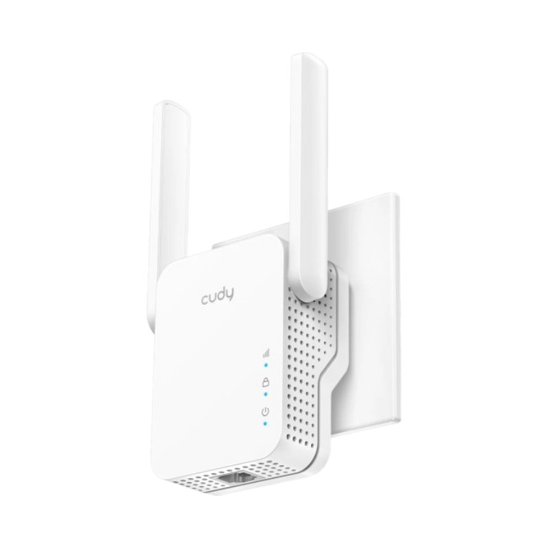 מגדיל טווח אלחוטי קומפקטי Cudy RE300 N300 Mesh Wi-Fi מחובר ישירות לשקע החשמל