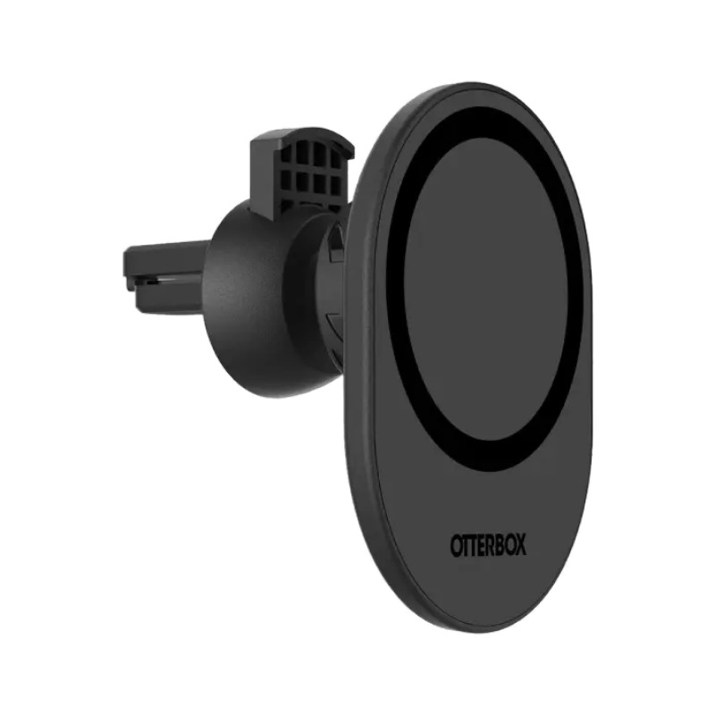 מעמד רכב מגנטי למזגן תואם MagSafe מבית OtterBox בצבע שחור
