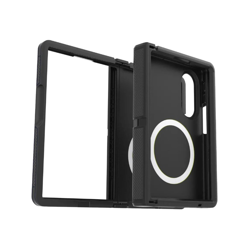 כיסוי OtterBox Defender Pro XT מורכב על גבי Samsung Galaxy Z Fold 8 במצב פתוח וסגור