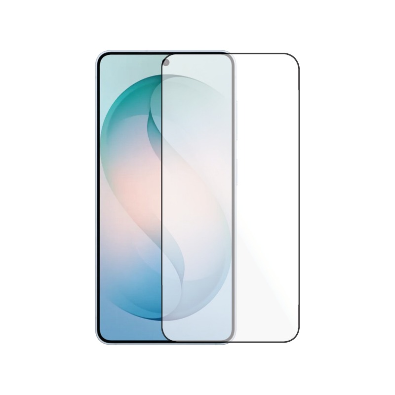תקריב על כיסוי ה-3D המעוגל וטכנולוגיית HD Max Clarity במגן PureGear