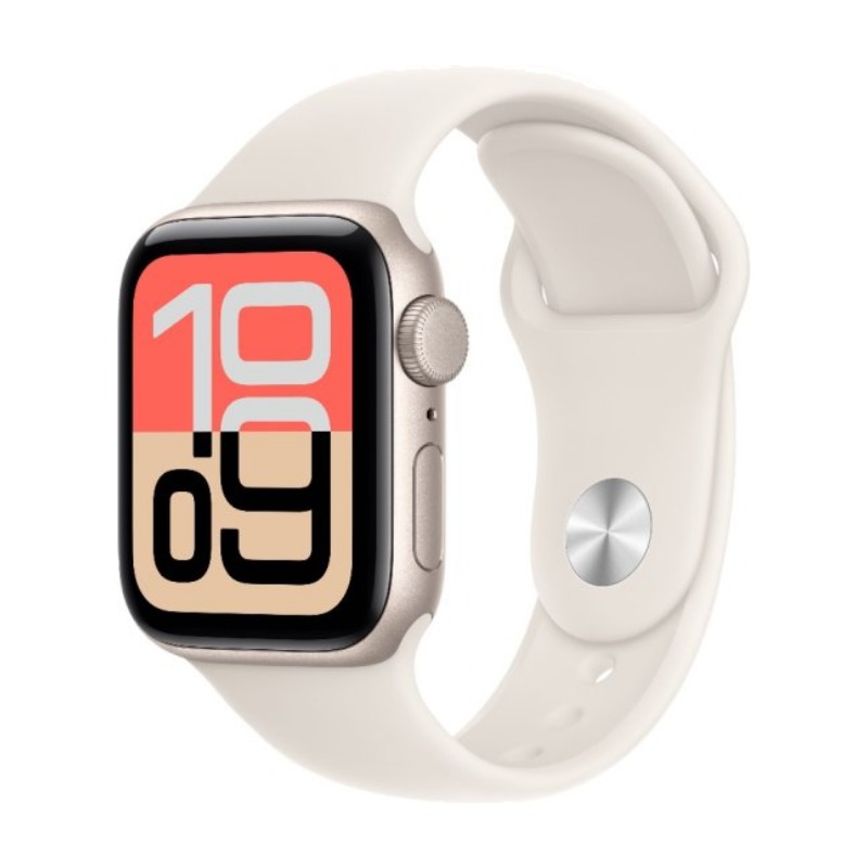 תקריב על תצוגת ה-Always-On Retina ואפליקציית Vitals ב-Apple Watch SE 3